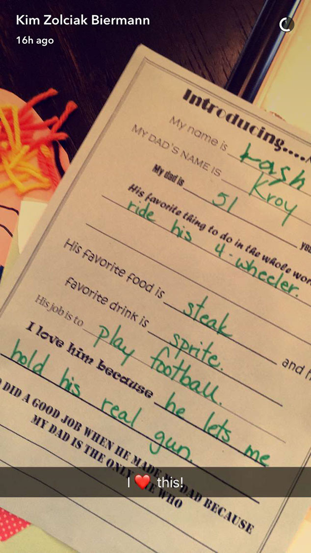 Kim Zolciak S 4 Year Old Son Says Kroy Lets Him Hold His Gun E